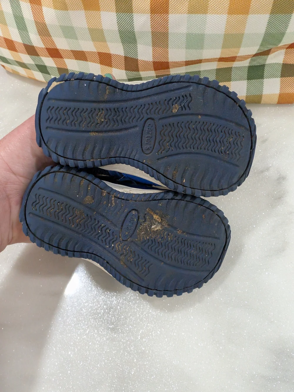 Carter's Blue and Orange Kids Closed-Toe Sandals